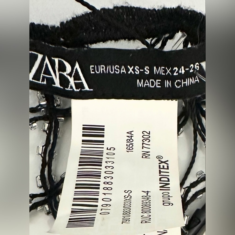 ❌SOLD Zara Mesh Beaded Top NWT - Picture 15 of 16